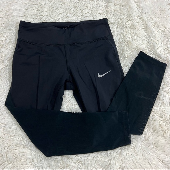 Nike Dri-Fit Women Power Epic Lux Cool Crop Running Tights medium - Picture 12 of 12